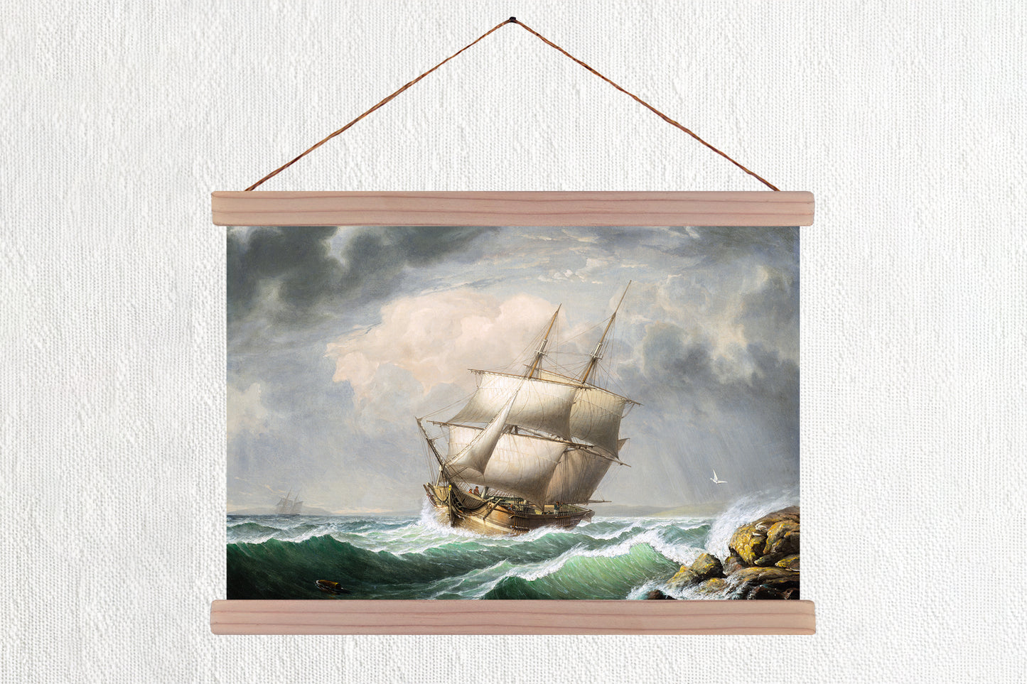Brig Off the Maine Coast