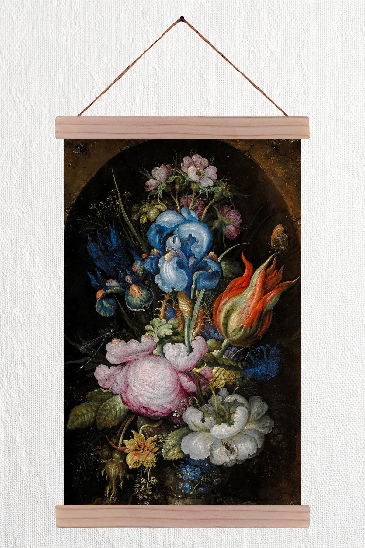 Bouquet of Flowers in a Stone Niche