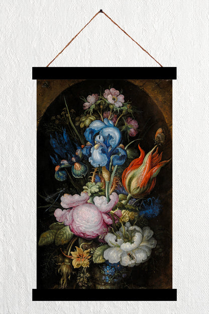 Bouquet of Flowers in a Stone Niche