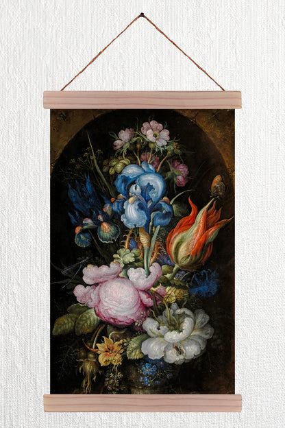 Bouquet of Flowers in a Stone Niche