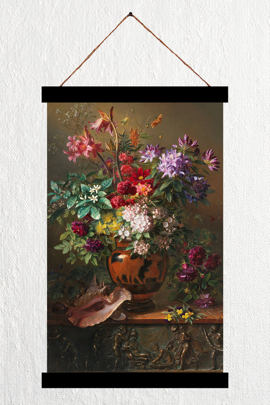 Still Life with Flowers in a Greek Vase - Allegory of Spring