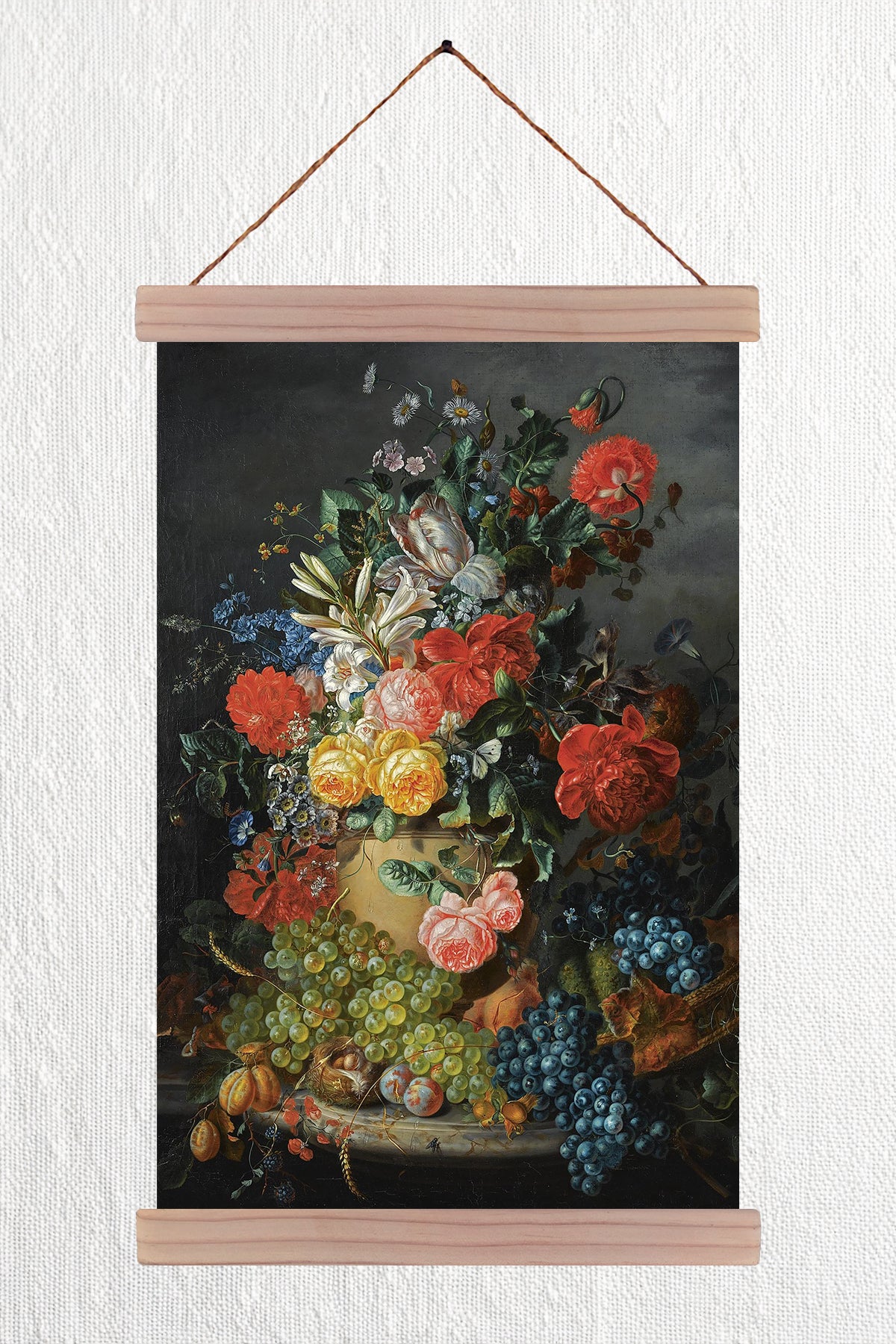Flower Still Life with Grapes